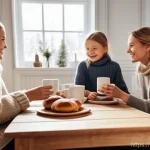 일본어 술어의 위치 - **Prompt 1: A Cozy Swedish Fika in Winter**
    "A warmly lit, cozy living room in a traditional Swe...