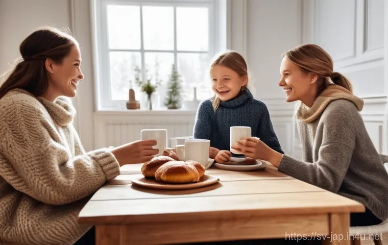 일본어 술어의 위치 - **Prompt 1: A Cozy Swedish Fika in Winter**
    "A warmly lit, cozy living room in a traditional Swe...