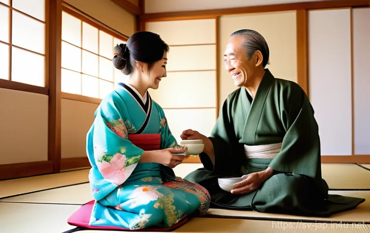 일본어 경어법 - "A bright, peaceful Japanese educational setting where a young Japanese student is diligently learni...